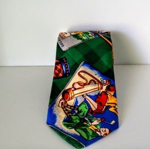 Nordic House Designs NYC Golf Neck Tie Golf Clubs